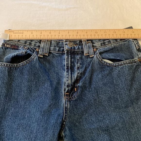 LEI Jeans High Waist Flared Leg Bell Bottom Blue Denim Jeans - Picture 8 of 16